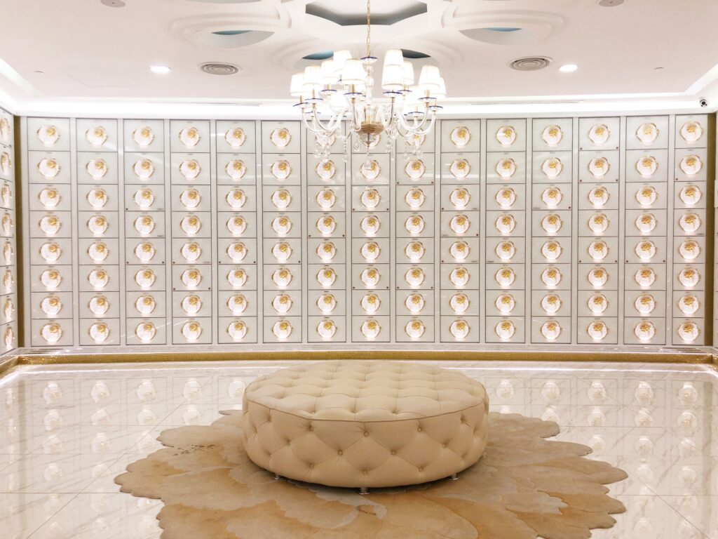 Free Thinker Suite columbarium niche hall at Nirvana Memorial Garden Singapore